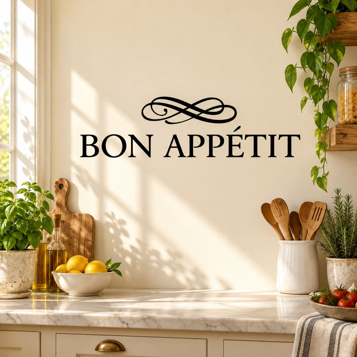 Bon Appetit kitchen wall decal