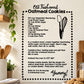 Oatmeal cookies recipe wall decal with text and whisk illustration, black on white