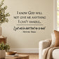 Mother Teresa wall decal with motivational quote text in black lettering