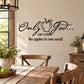 Black scripture wall decal with apple icon and quote: "Only God can count the apples..."