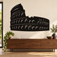 Roman Colosseum amphitheatre wall decal with black silhouette