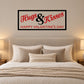 Valentine’s Day wall decal with “Hugs & Kisses” red script and “Happy Valentine’s Day” text