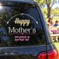 Happy Mother's Day car decal with arrow frame and Mother’s Day lettering