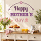 Happy Mother's Day wall decal with purple lettering and tulip graphic