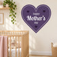 Heart Happy Mother's Day Dotted Sticker — illustrative vinyl decal application mockup. Surrounding objects are not included.