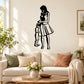 Mother and son Mothers Day wall decal silhouette of adult holding child