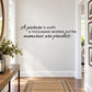 Black cursive wall decal quote: memories are priceless