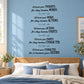Inspirational wall decal with script quote: Watch your thoughts, words, actions, habits.
