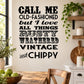 Weathered vintage wall decal with distressed black and gray quote text