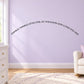 Wall decal text: Twinkle twinkle little star—do you know how loved you are?