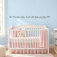 Wall decal with cursive text: Our Precious Little Pearl... Our Sweet Little Girl