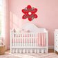 Little lady wall decal in red cursive script