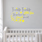 Star wall decal with yellow die-cut stars and bedtime rhyme text