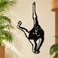 Black orangutan hanging wall decal silhouette