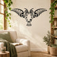 Tribal owl wing wall decal, black decorative design for home decor