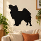 Black Papillon dog silhouette wall decal