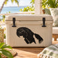 Black parrot silhouette decal