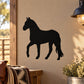 Paso Fino gait horse wall decal, black vinyl horse silhouette