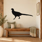 Black walking pheasant wall decal silhouette