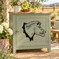 Warthog head wall decal in black