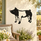 Black British saddleback pig silhouette wall decal
