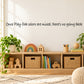Wall decal with cursive quote: Once Play-Doh colors are mixed, there’s no going back