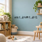 Wall decal text: 'wish it...dream it...do it!'
