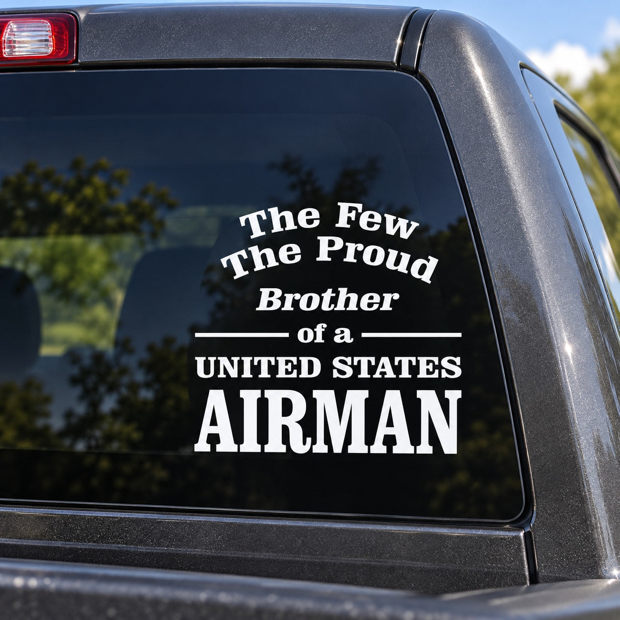 Brother of an Airman Decal — illustrative vinyl decal application mockup. Surrounding objects are not included.