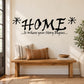 HOME quote wall decal with large HOME letters and "...is where your Story Begins..."