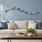 Inspirational wall decal with cursive text: live well, laugh often, love much