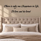 Black cursive wall decal with inspirational quote: love and be loved