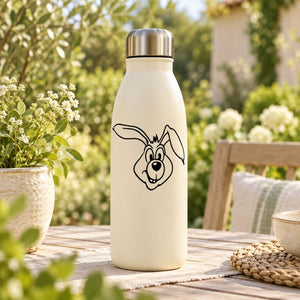 Hopper the Rabbit outline decal of a friendly rabbit face