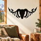 Ram head wall decal with bold black graphic strokes