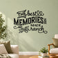 Ranch wall decal with black typography: “The best memories are made on the ranch”