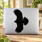 Falcon soaring decal with black silhouette