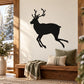 Black reindeer dashing wall decal sticker