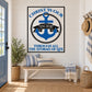 Printed die-cut wall decal with blue anchor and rope ring, text 'Christ is our Anchor'
