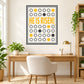 Square printed die-cut decal with circular pattern and bold “He Is Risen!” text