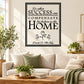 Inspirational quote wall decal with black border and 'No other success...' lettering