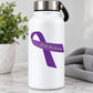 Purple awareness ribbon vinyl sticker with "Chronic Pain Awareness" text