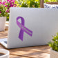 Purple awareness ribbon vinyl sticker