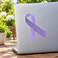 Purple ribbon vinyl sticker reading 'Pulmonary Hypertension Awareness'