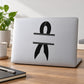 Black ribbon placeholder decal with large centered numeral 6 and horizontal bars