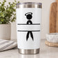 Ribbon Person with Halo and Open Placeholder Decal — illustrative vinyl decal application mockup. Surrounding objects are not included.