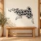 Celtic rodent wall decal with ornate knotwork illustration and curled tail