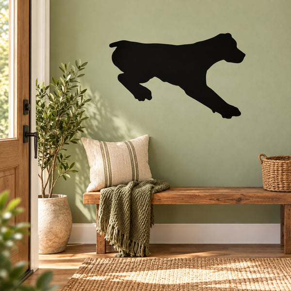 Black Rottweiler dog decal silhouette