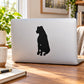 Black rottweiler dog silhouette decal sticker