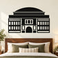 Royal Albert Hall wall decal with black building facade design