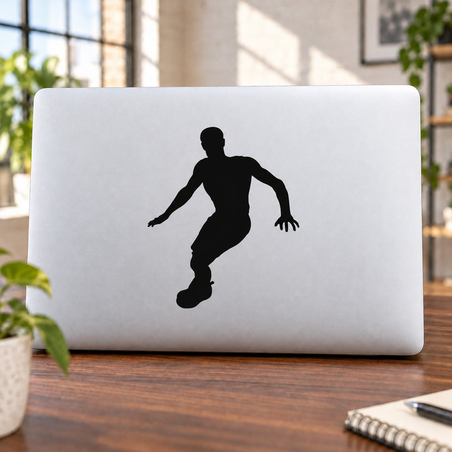 Running Runner Wall Decal - Vinyl Decal - Car Decal - 009 — illustrative vinyl decal application mockup. Surrounding objects are not included.