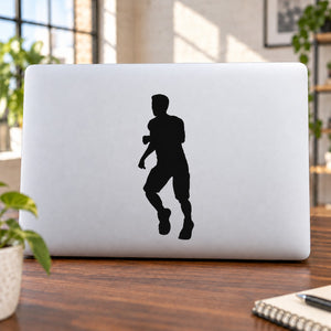 Fast Male Runner Decal — illustrative vinyl decal application mockup. Surrounding objects are not included.